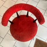 Chaise vintage scandinave moumoute circa 1960