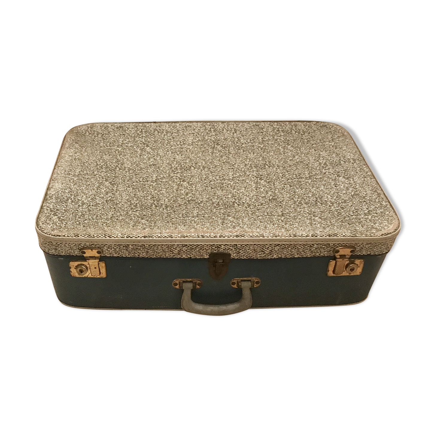 Valise vintage bleue