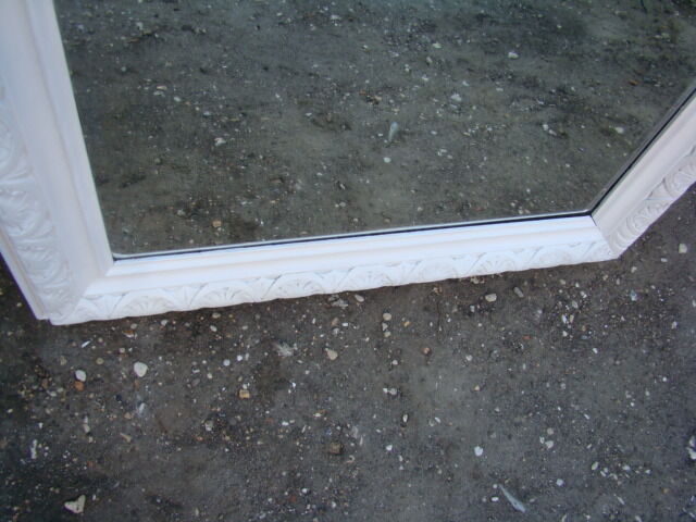 Large old bevelled mirror - 119 x 85cm