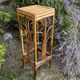 Plant holder or harness in rattan and vintage bamboo
