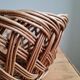 Braided wicker fruit basket