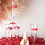 Champagne flutes x4
