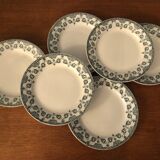 Set of 6 dessert plates Terre de Fer