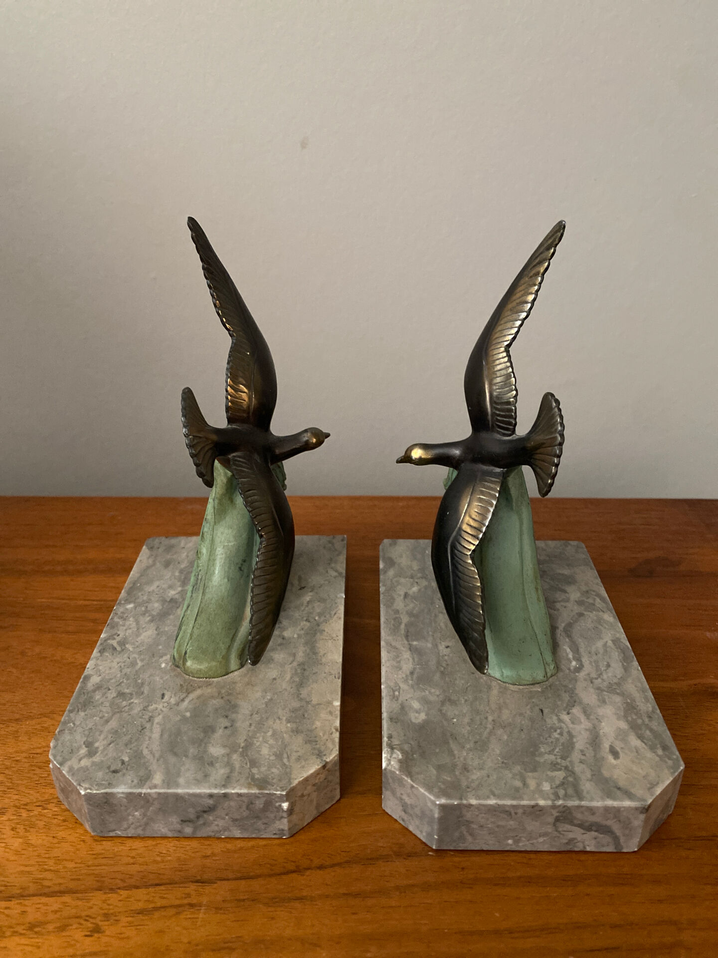Bookcases seagulls Art Deco