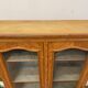 Antique marquetry wooden display cabinet