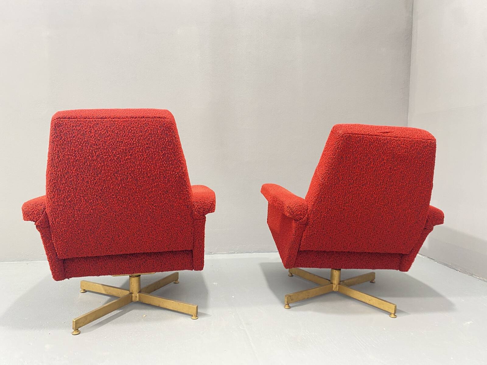 Pair of Vintage Swivel Armchairs from Up Zavody, 1970s
