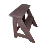 Old market foot stool wood