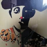 Poster Eduardo Arroyo feria Nimes 1984 under glass