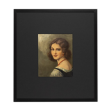 Portrait of a Woman from the 1920s, Oil on Plate, 55 x 60 cm