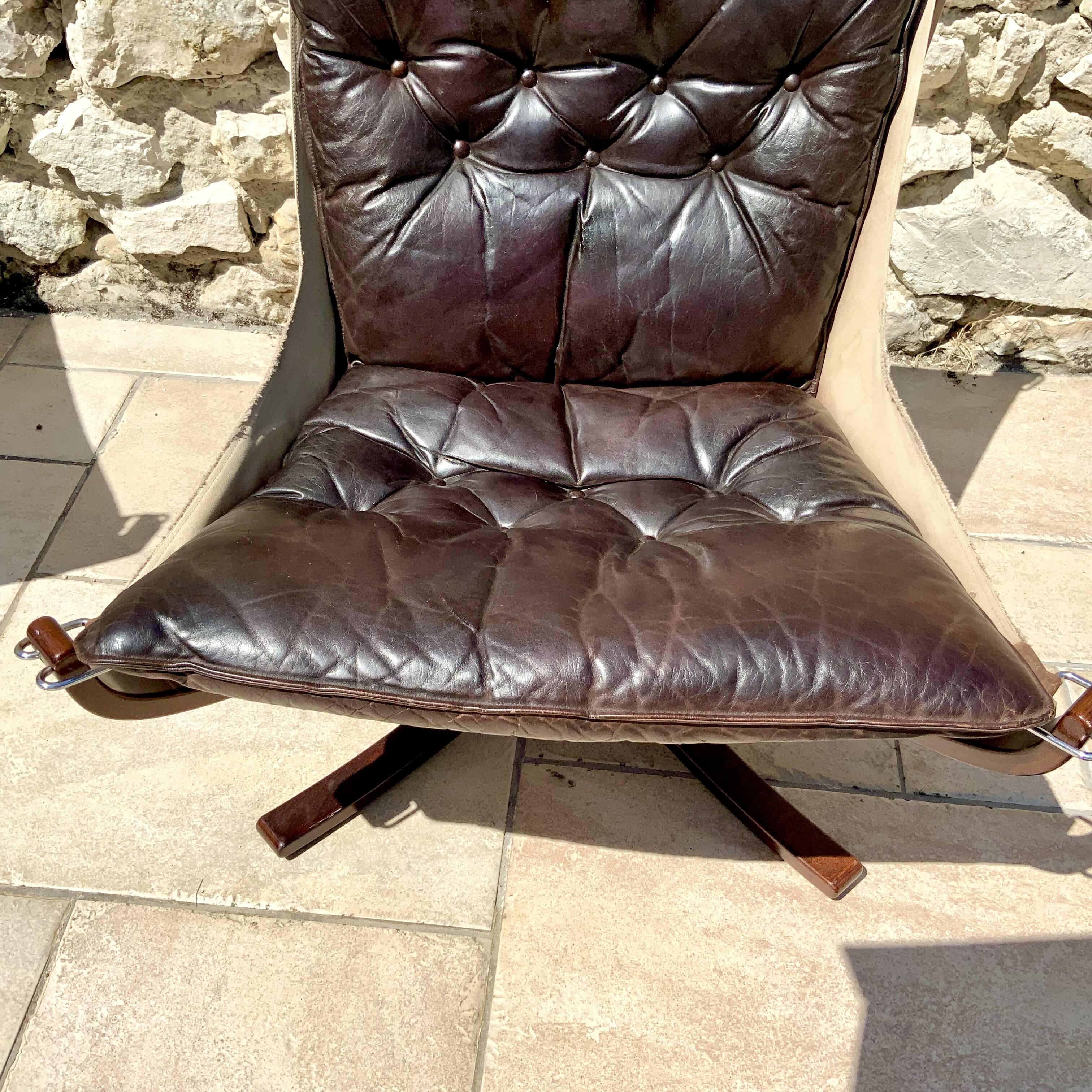 Pair of Scandinavian armchairs, Falcon by Sigurd Ressel, 1970s, produced