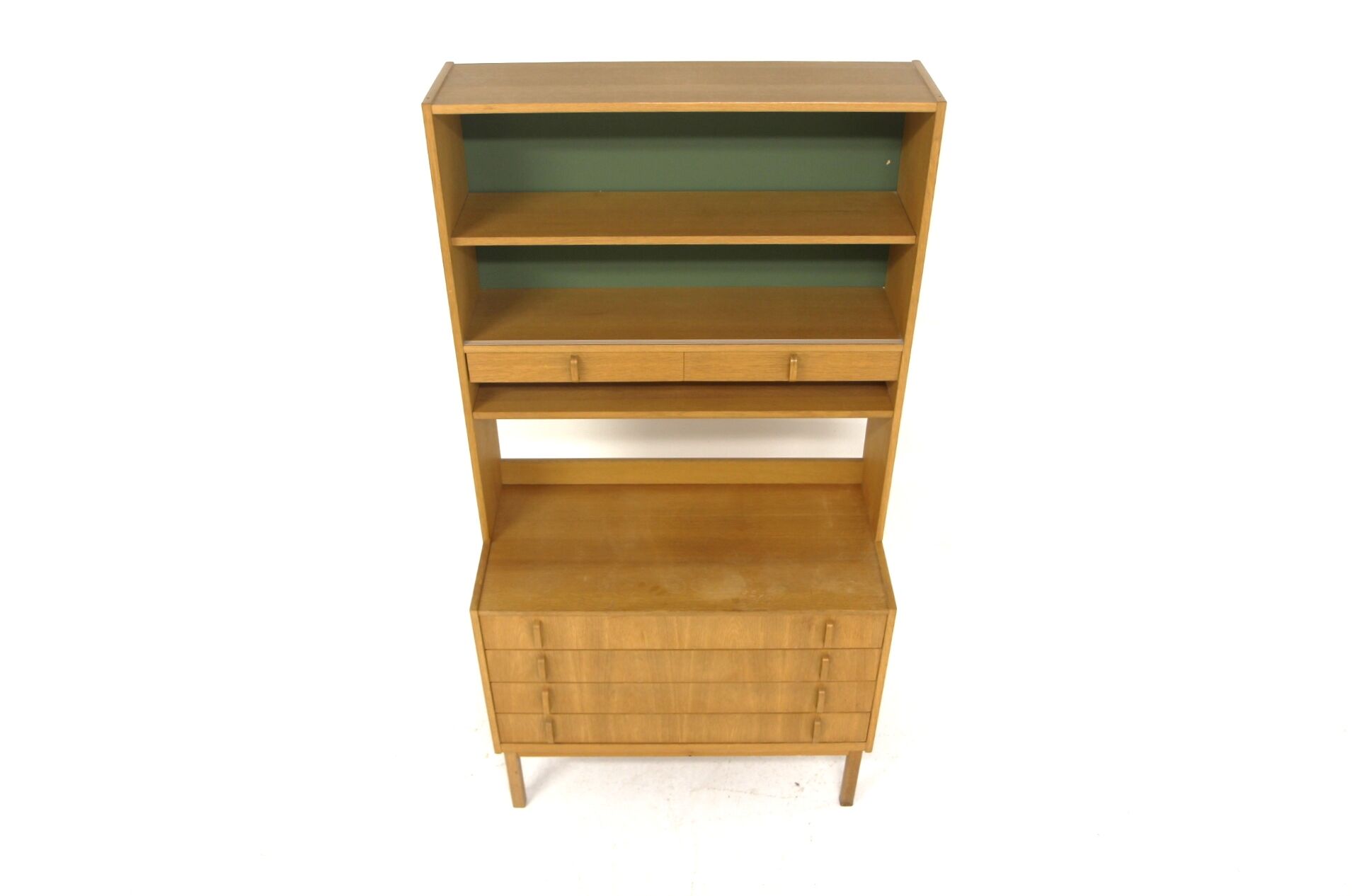 Scandinavian oak library, Bertil Fridhagen, Bodafors, Sweden, 1960