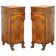 Pair of Large William IV Side Cabinets 1830 in Flame Mahogany with Drawers