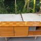 Scandinavian sideboard in solid wood and rosewood 200cm