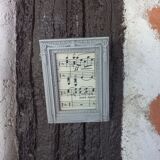 Small patinated photo frame