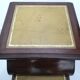 Old stepladder or English mahogany library foot walk