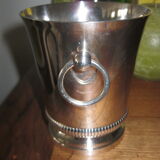 Silver metal ice bucket