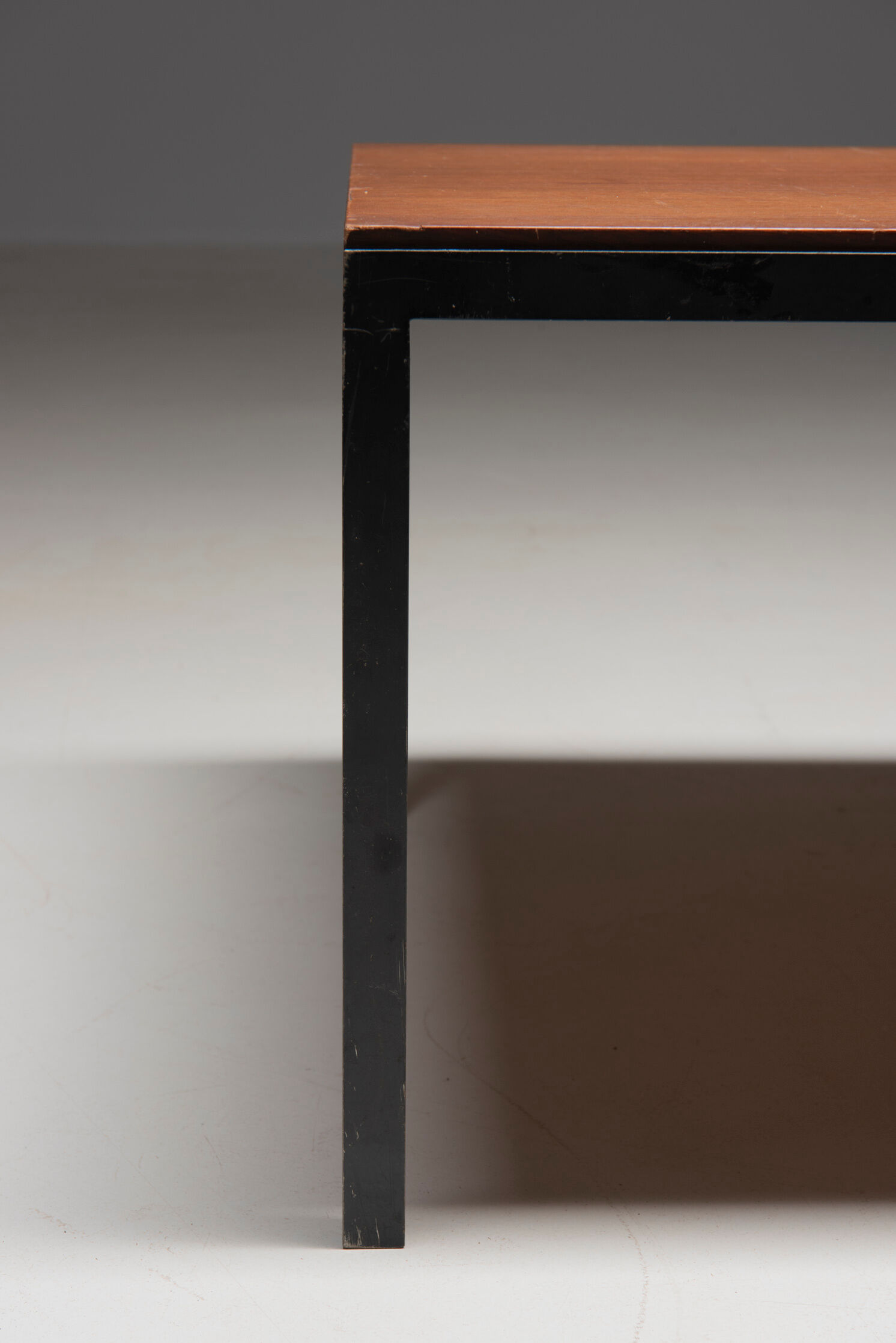 'T-angle' Low table in teak, designed by Florence Knoll for Knoll Int., 1950's