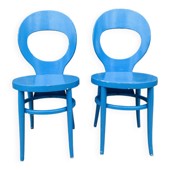 Paire de chaises Baumann modèle mouette