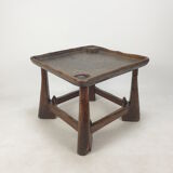 Ensemble de chaise et de table en bois du milieu du siècle, années 1950