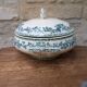 Saint Amand soup tureen model Guadeloupe with a floral decoration in Terre de Fer.