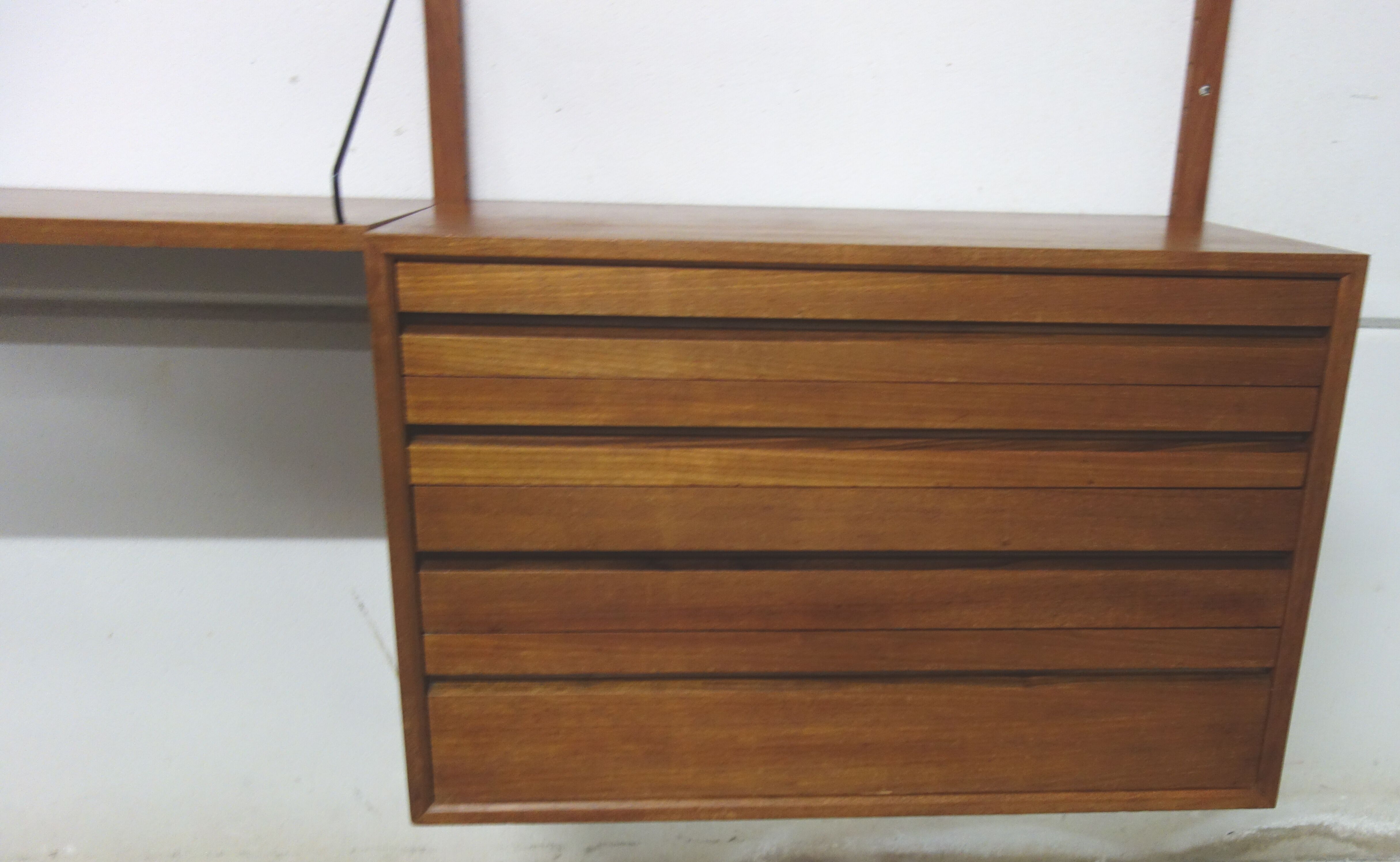 Unité murale en teck de Poul Cadovius pour Cado des années 1960