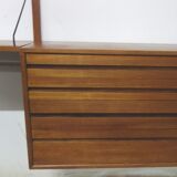Unité murale en teck de Poul Cadovius pour Cado des années 1960