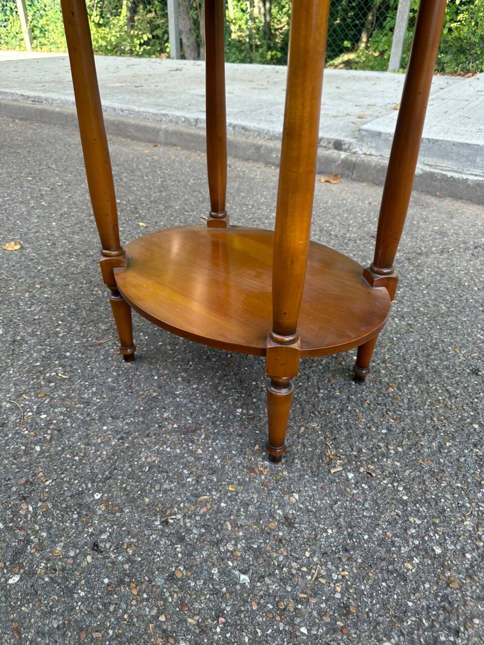 Bouillotte table guéridon oval in Louis XVI style certified NF Furniture