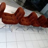 Suite of 6 chairs of italian vintage design year 1970