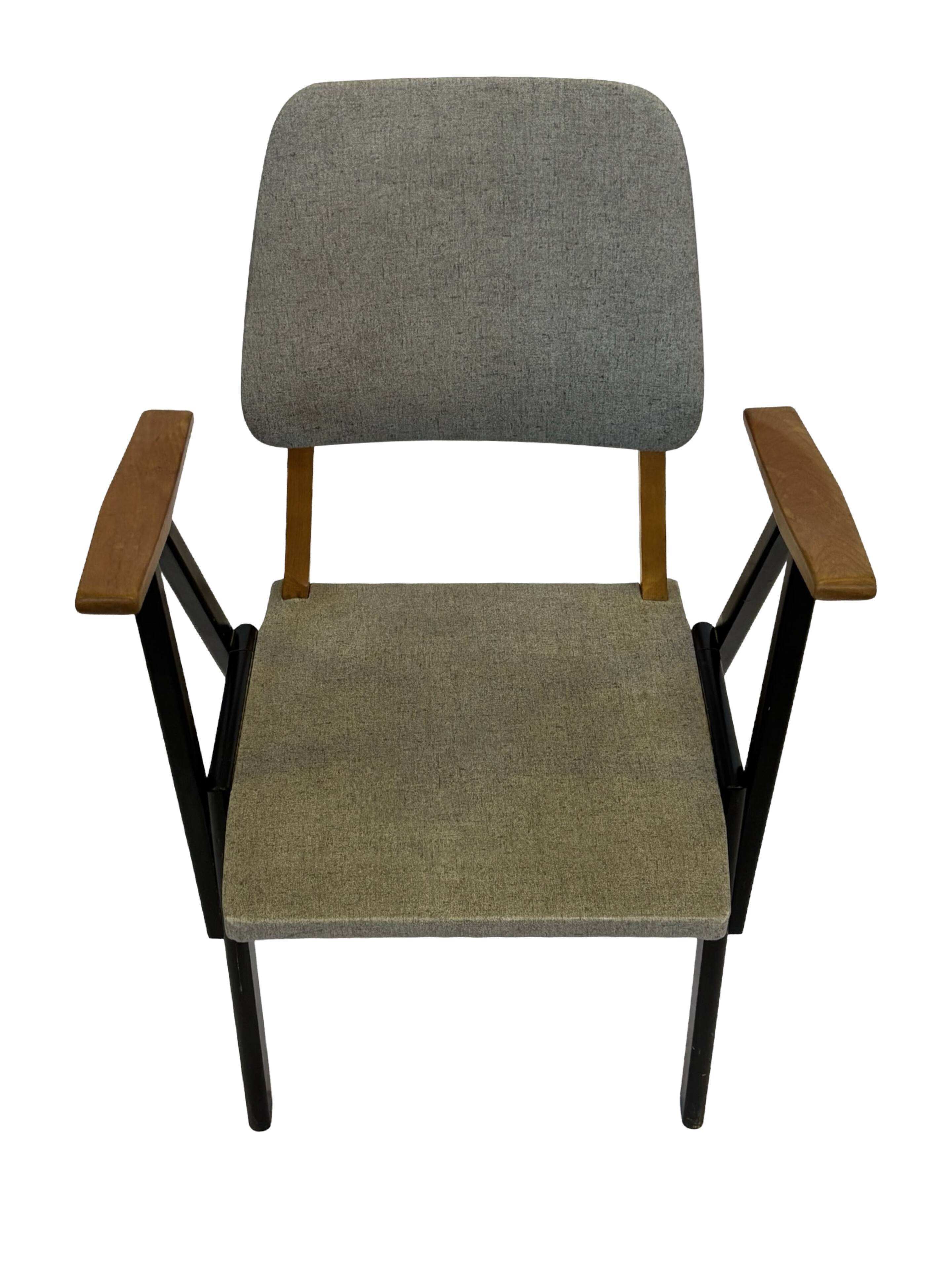 Vintage Palais De Tokyo armchair by Zwager Ermeloo, 1950's design