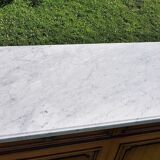 Wooden marble tray dresser