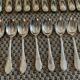 Cutlery set box on 2 levels.62 pieces.silver metal. N°4