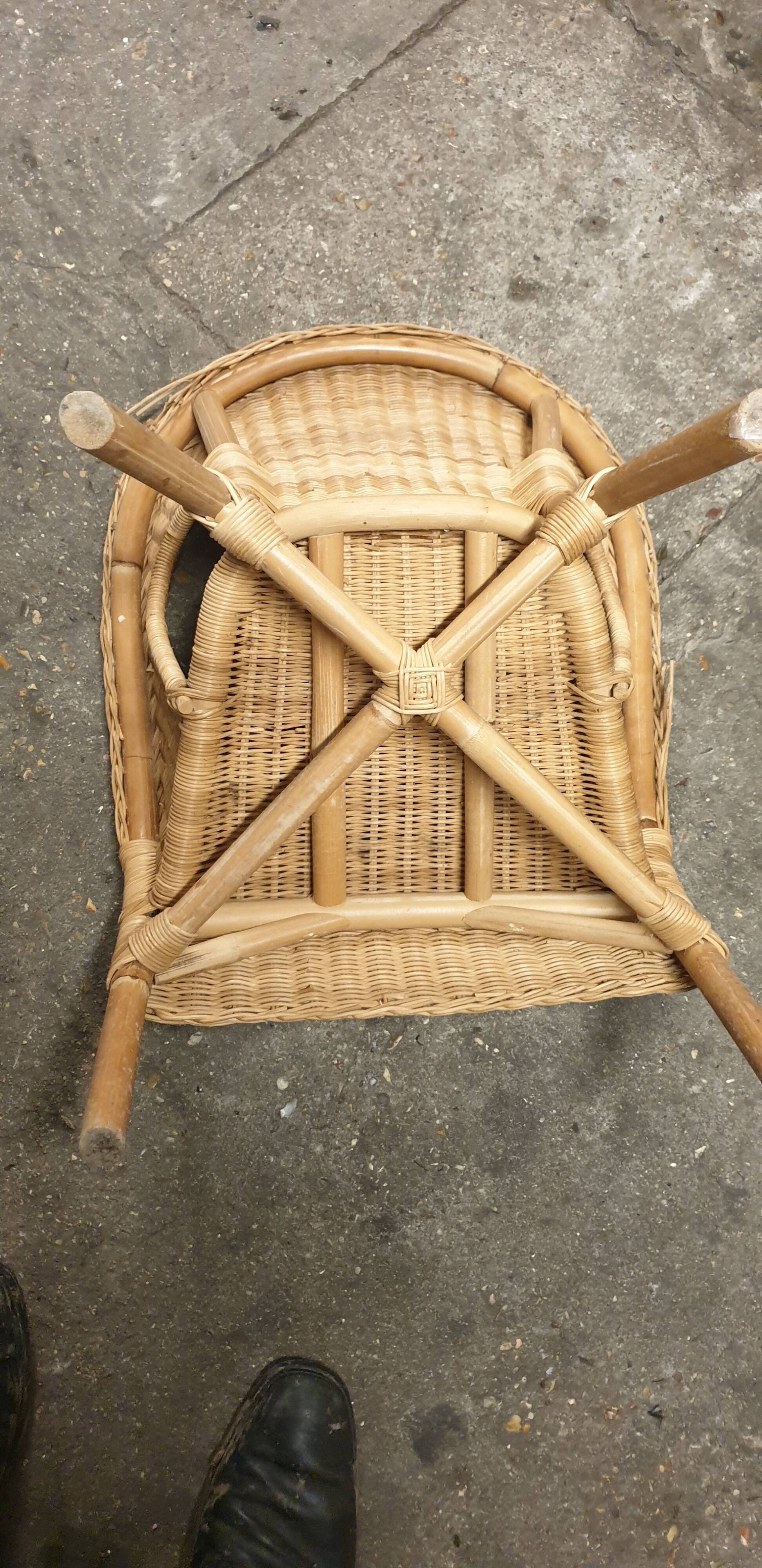 Children's rattan armchair