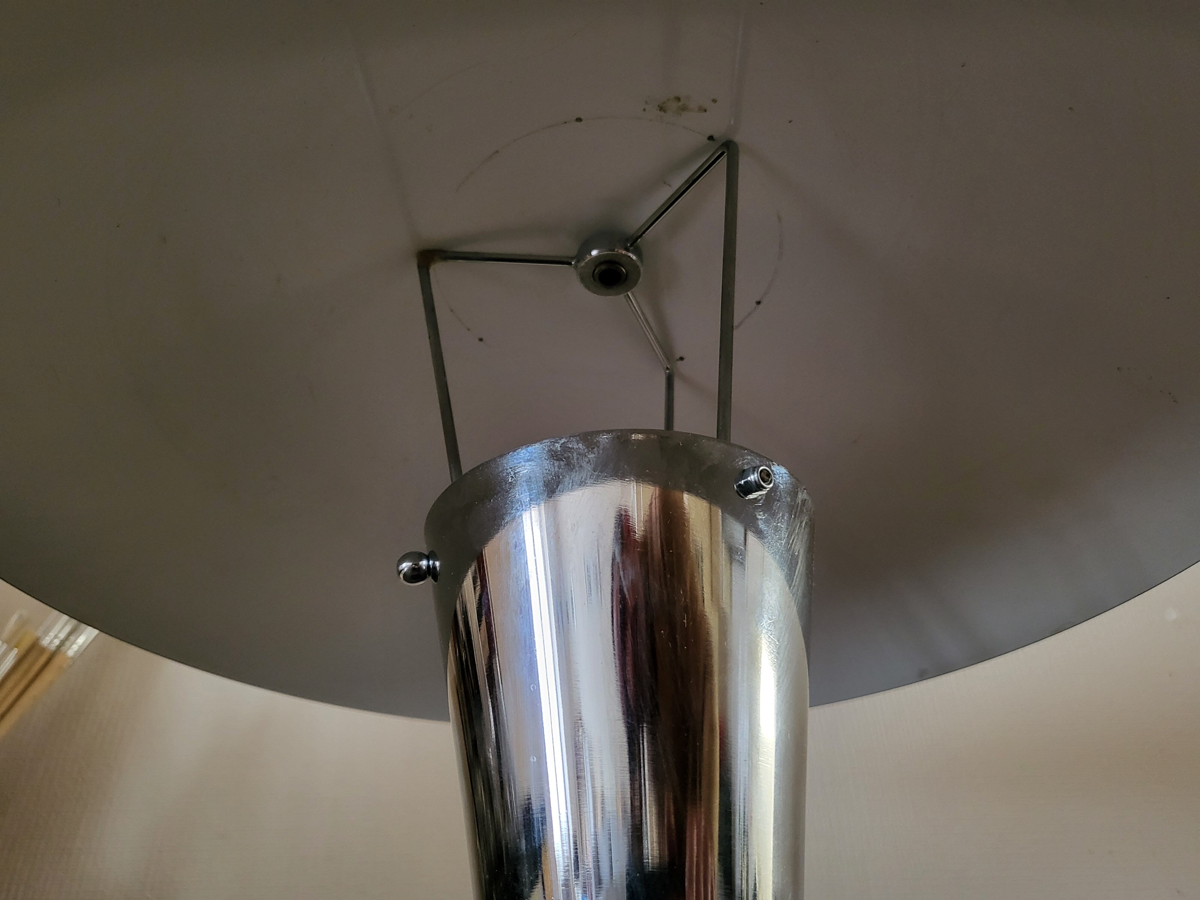 Chrome mushroom lamp 1970