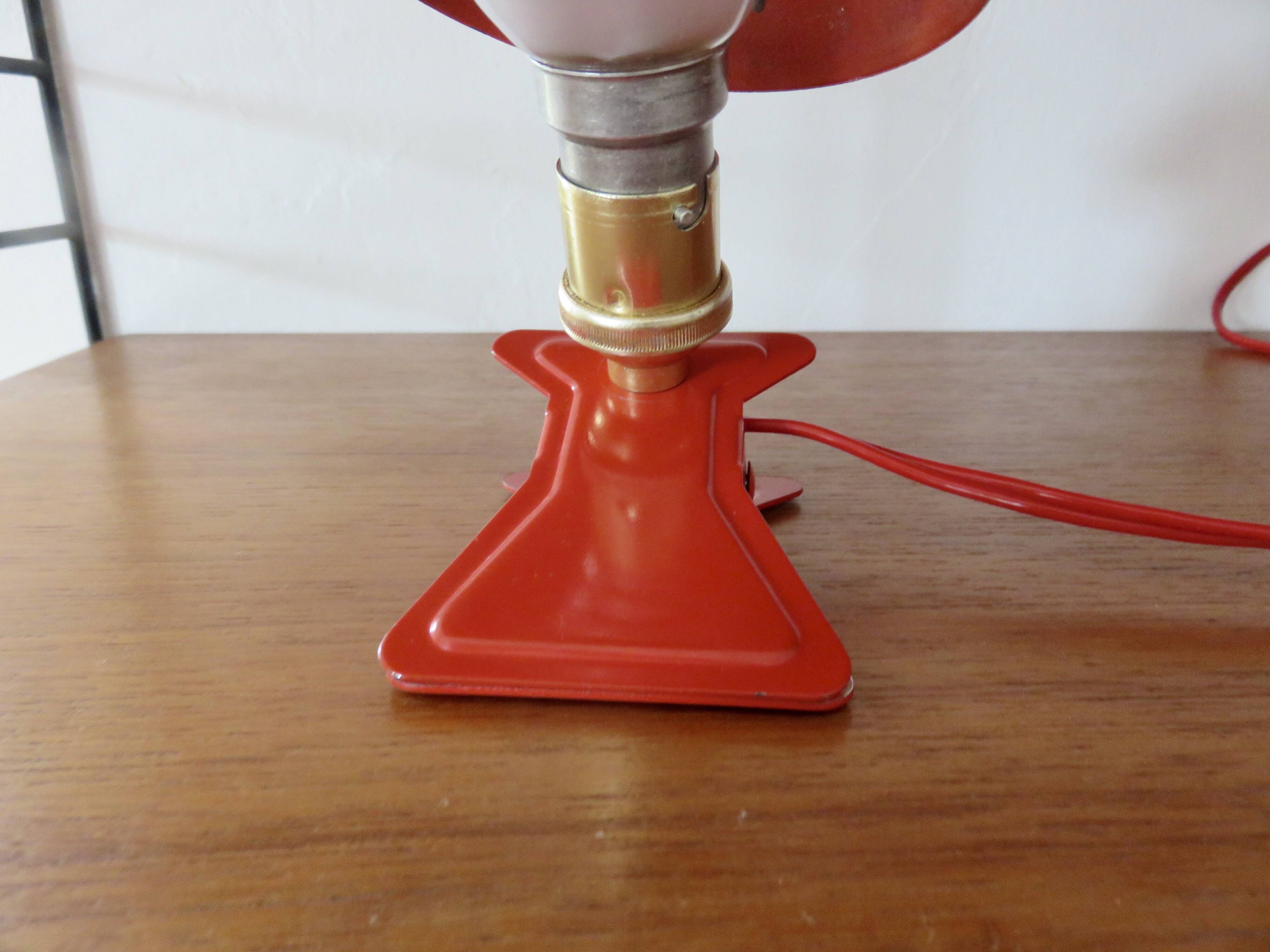 Lampe champignon à pince années 50 60