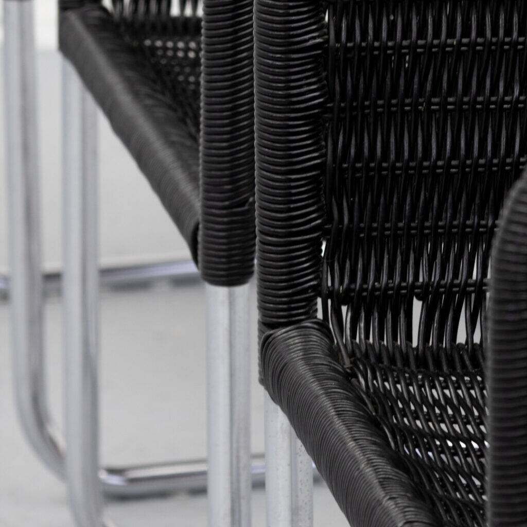 Ensemble de chaises de salle à manger Tecta D44 des années 1980