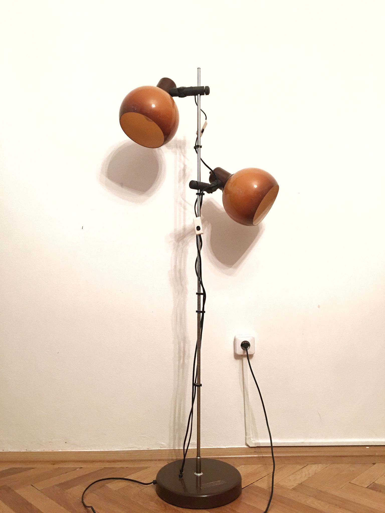 Mid-century orange floor lamp 1960