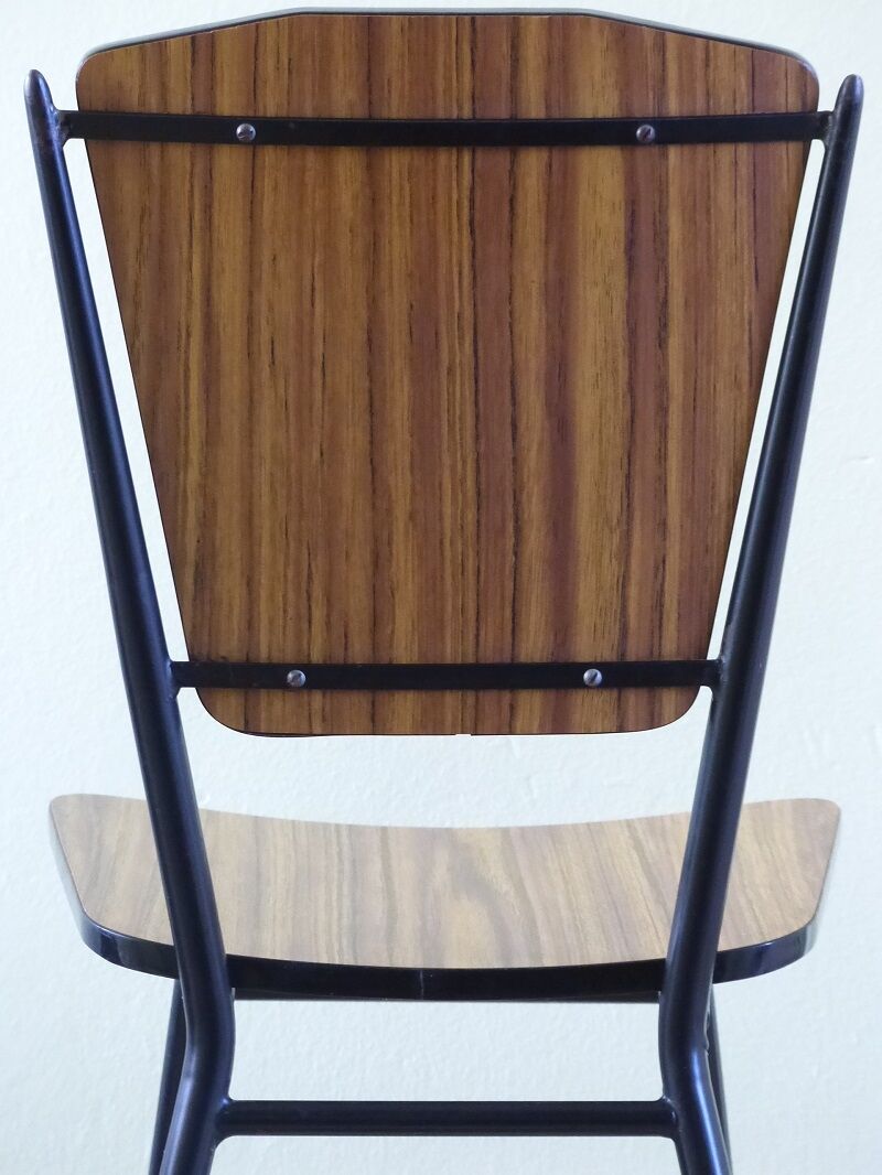 Set of 4 chairs Fusmatic in formica 60s