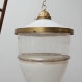 German Antique Three Part Large Pendant Light