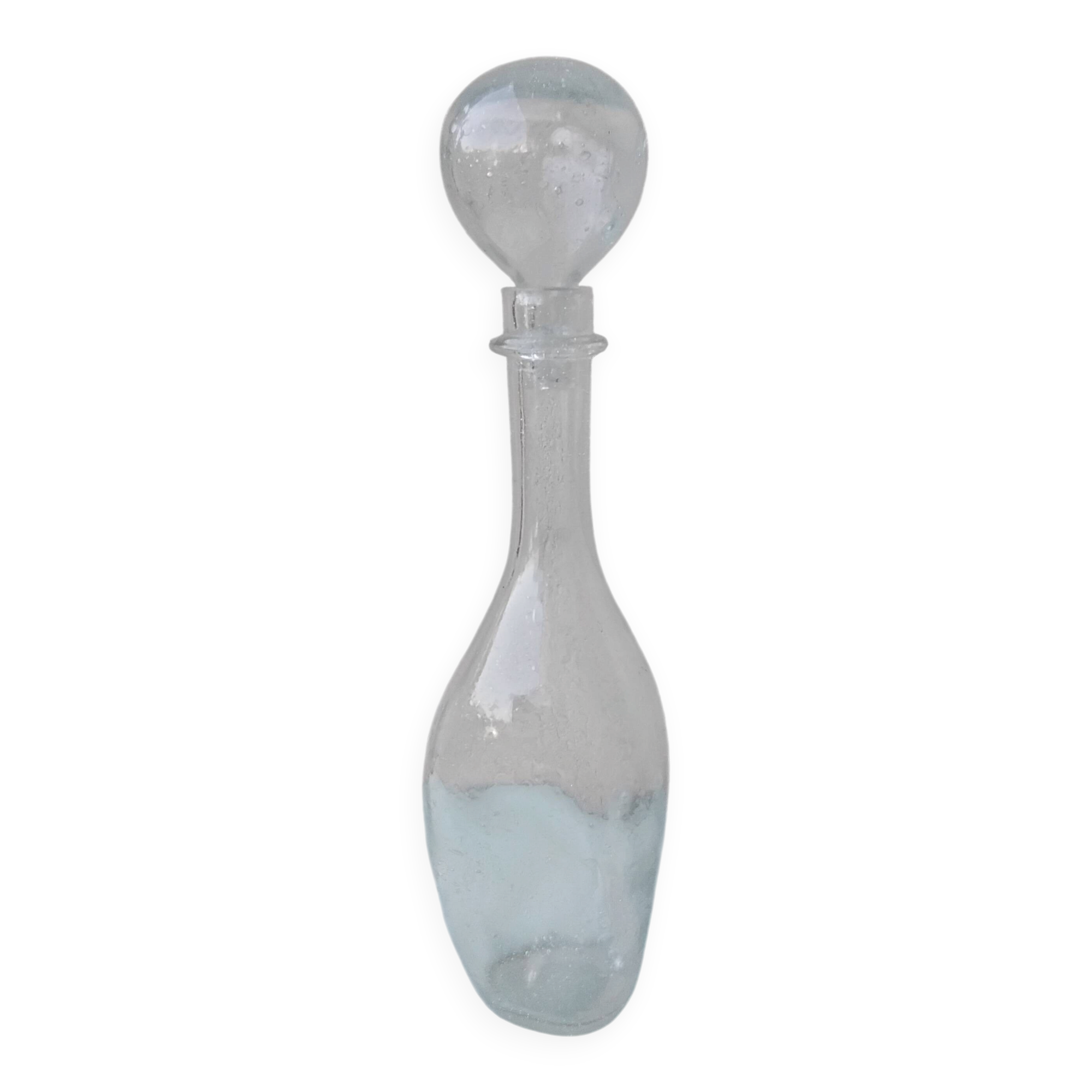 Carafe en verre bullé