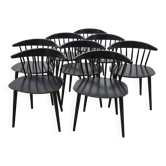 Suite de 8 chaises J104, Hay