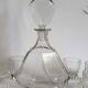 Crystal whisky decanter and 8 glasses
