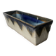 West Germany style blue ceramic planter or pot holder
