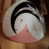 Suspension pallet ceiling pink and black design 1950 a 70