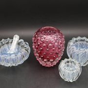 Extraordinary Pink Barovier e Toso Bugnato Vase