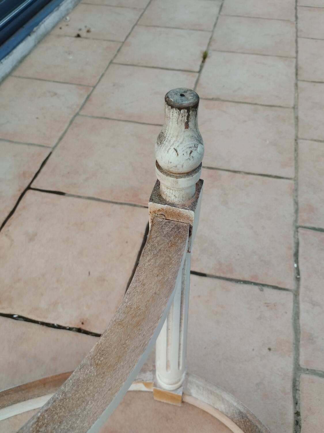 Antique Louis XVI style coffee table with marble top