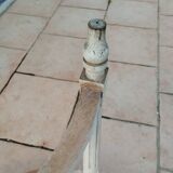 Table basse ancienne style louis xvi avec plateau marbre
