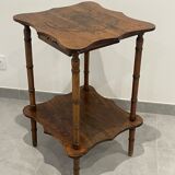 Vintage gueridon side table bamboo way