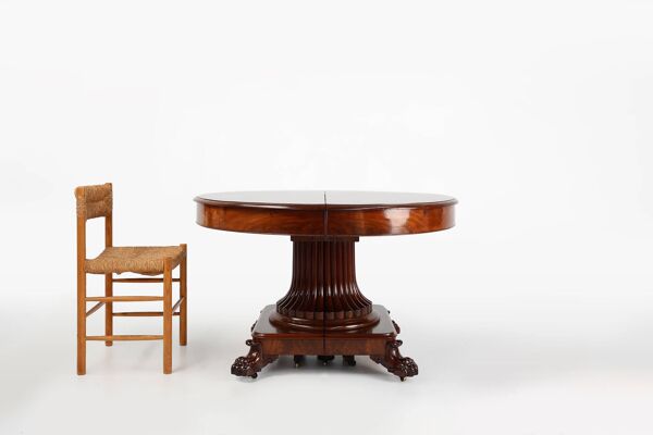 Table à manger anglaise ancienne extensible de style victorien, vers 1830