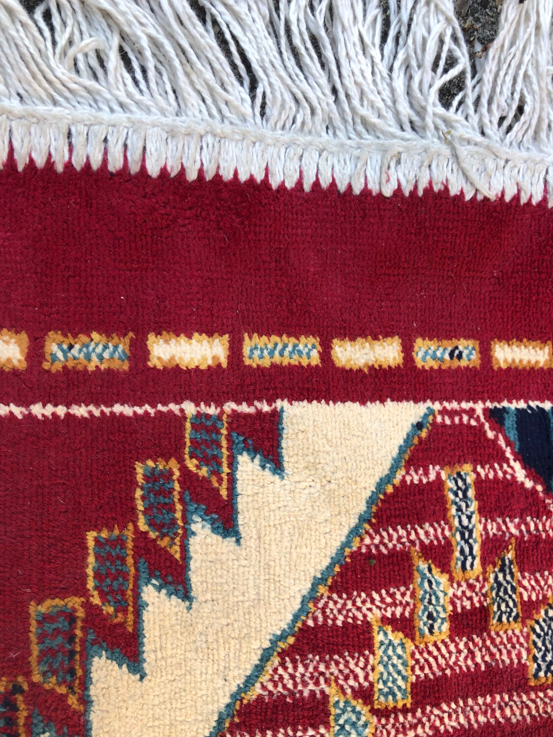 Patterned Kilim rug