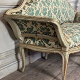 Painted and gilded wooden bench, Venice, 18th century
